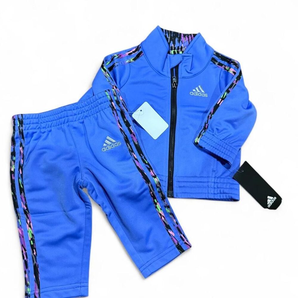 Adidas Women's Purple and Blue Joggers-tracksuits